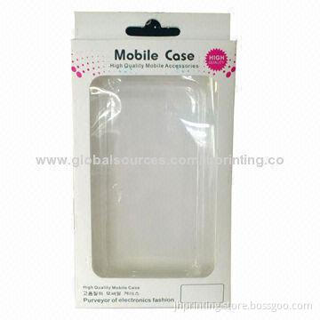 Mobile Case Packaging Box with Window, OEM Sample Ready in 3 Days